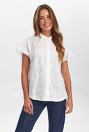 Witte blouse met embroidery nugisella