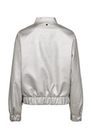 Zilveren bomberjack nuellanora metallic