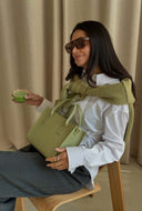 Handtas jackie midi tea green