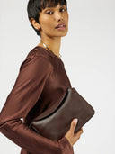 Donkerbruine tas sienna mini