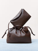 Donkerbruine tas sienna mini