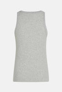 Grijze gemêleerde tanktop