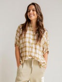 Geruite blouse