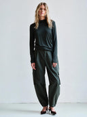 Donkergroene cargo broek
