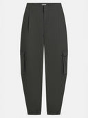 Donkergroene cargo broek