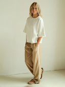 Zandkleurige pantalon