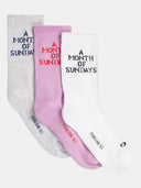 Sokken met tekst 3 paar