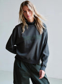 Groene sweater met tekst