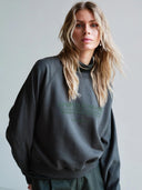 Groene sweater met tekst