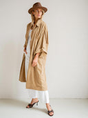 Lichtbruine trenchcoat