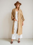 Lichtbruine trenchcoat