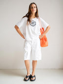 Wit t-shirt met print