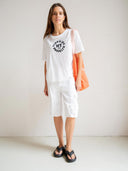 Wit t-shirt met print