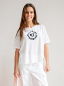 Wit t-shirt met print