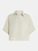 Beige linnen blouse