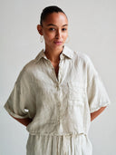 Beige linnen blouse