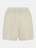 Beige linnen short