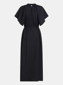 Donkerblauwe maxi jurk