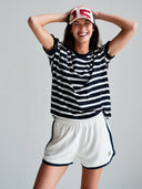 Gestreept loose fit t-shirt