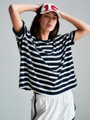 Gestreept loose fit t-shirt