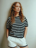 Gestreept loose fit t-shirt