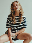Gestreept loose fit t-shirt