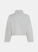 Grijze sweater met rits