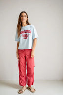 T-shirt met honolulu print