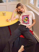 Licht grijs t-shirt pom's menu