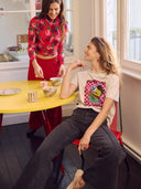 Licht grijs t-shirt pom's menu