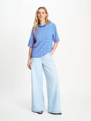 T-shirt stripe blue pink