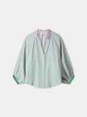 Gestreepte blouse seersucker