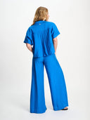 Blauwe blouse ocean blue