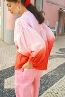 Roze blouse faded scarlet