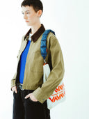 Puffer wrist strap moss tech sateen