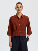 CLEO REGULAR 3/4 CROPPED SHIRT B