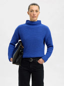 Blauwe trui selma sus sl knit