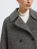 Korte mantel jas alma wool blend