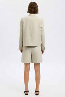 Cropped linnenmix blazer venja sun