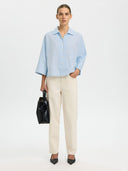 Gestreepte blouse ester oversize 3 4 shirt