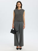 Grijs gilet lulu o-neck