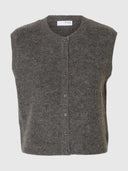 Grijs gilet lulu o-neck
