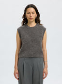 Grijs gilet lulu o-neck