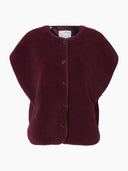 Bordeaux teddy gilet