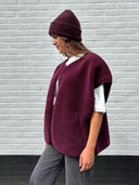 Bordeaux teddy gilet milla