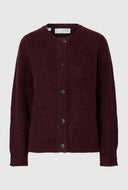 Gebreide cardigan lulu ls knit short cardigan