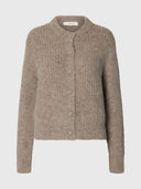 Beige gebreid vest gabriella