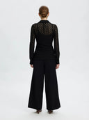 Zwarte kanten blouse vika