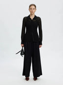 Zwarte kanten blouse vika