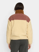 Colourblock teddy jas